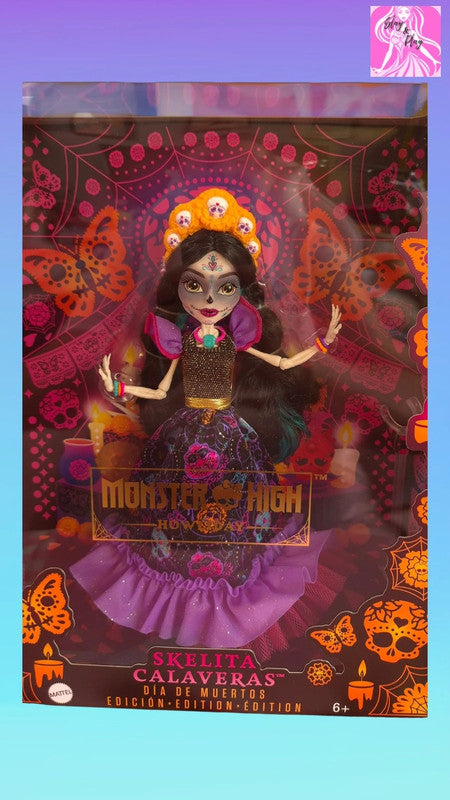 💀✨ Monster High Howliday Skelita Calaveras Día de Muertos Collector Doll ✨