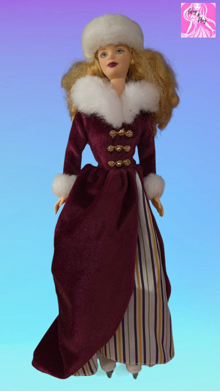 ❄️✨ 2000 Victorian Skater Barbie | Winter Elegance | Holiday Collector Doll