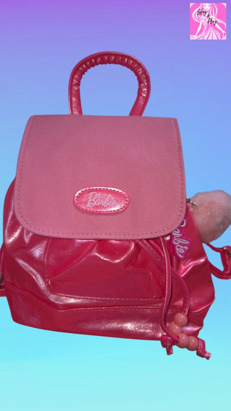 🎒💖 Barbie x Miniso Pink Rucksack | Retro Y2K Dream | Collector's Accessory 💖🎒