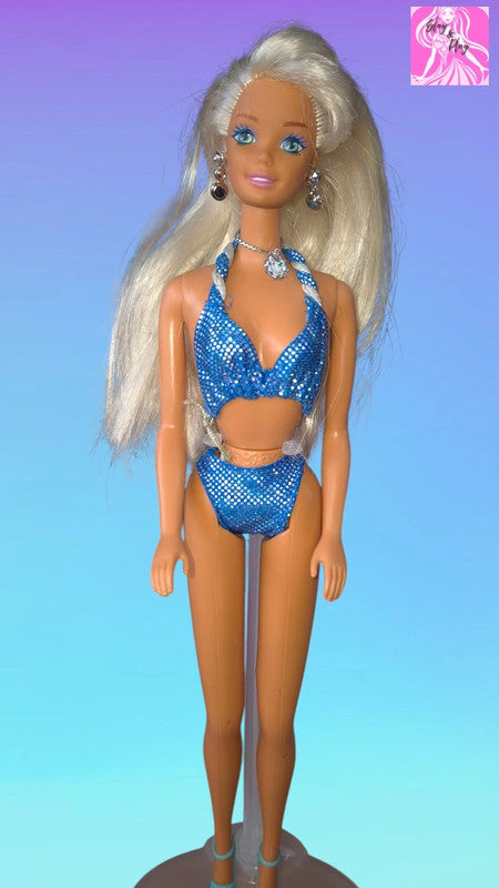 ✨🏖️ 1995 Sparkle Beach Barbie | Glitter, Glow &amp; Beachy Vibes | 90s Summer Icon 🏖️✨