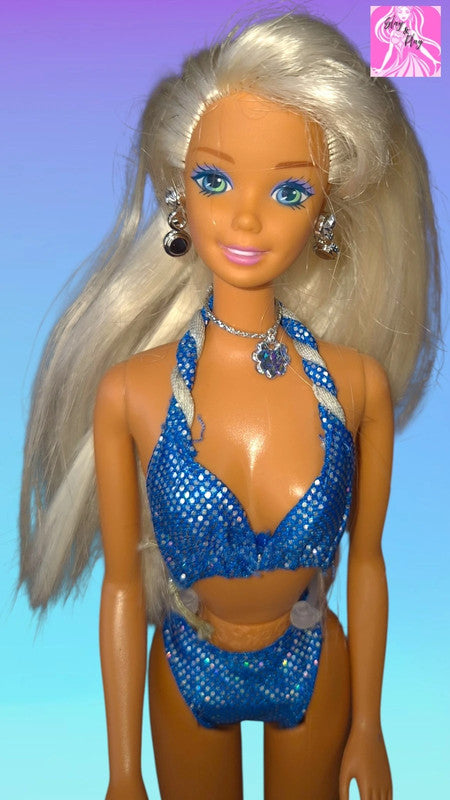 ✨🏖️ 1995 Sparkle Beach Barbie | Glitter, Glow &amp; Beachy Vibes | 90s Summer Icon 🏖️✨