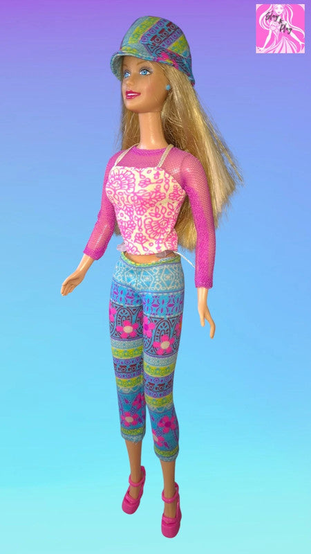 2000 Flower Power Barbie | Y2K Millennium Doll | Retro Floral Barbie | Vintage 2000s Collectible