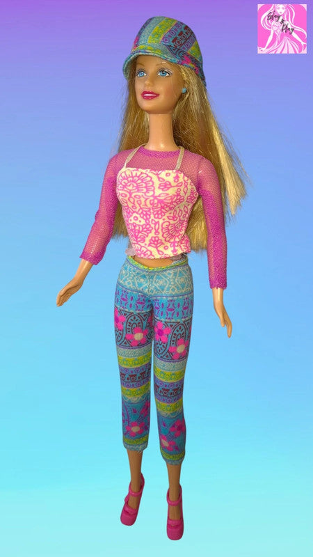 2000 Flower Power Barbie | Y2K Millennium Doll | Retro Floral Barbie | Vintage 2000s Collectible