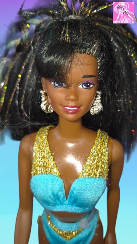 🌈✨ 1996 Colour Splash Christie | Magic Hair &amp; Swimwear Fun | 90s Pool Party Queen ✨🌈