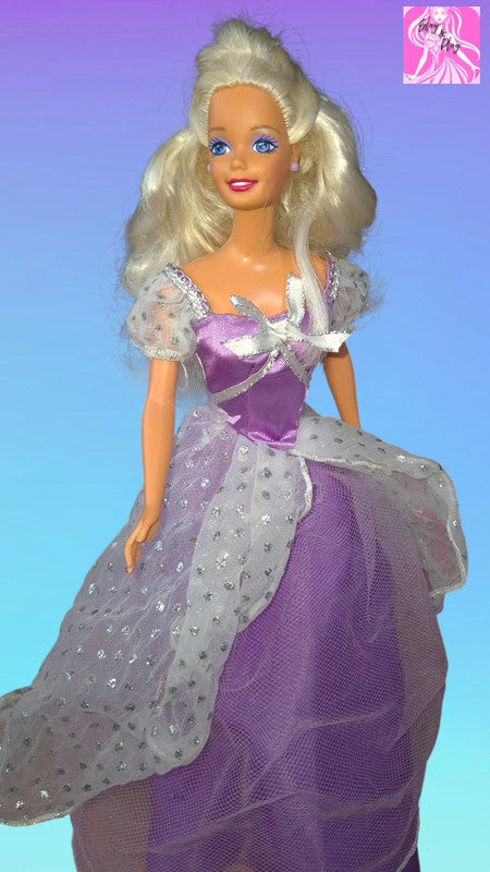👑✨ 1997 Princess Barbie | Regal in Lavender | Royal Elegance ✨👑