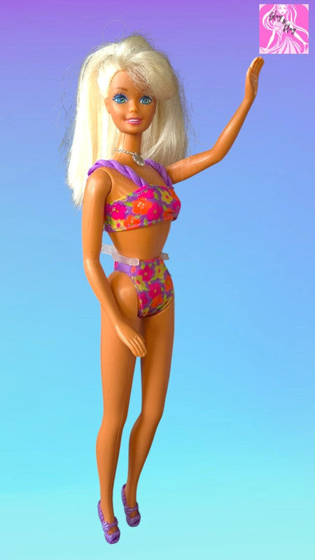 ✨🏖️ 1992 Sparkle Beach Barbie | Glitter Beach Goddess | 90s Summer Icon 🏖️✨