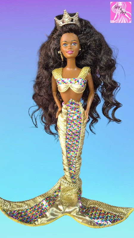 🧜‍♀️✨ 1995 Jewel Hair Mermaid Christie – Re-Rooted Beauty | Underwater Sparkle | Restored 90s Magic ✨🧜‍♀️