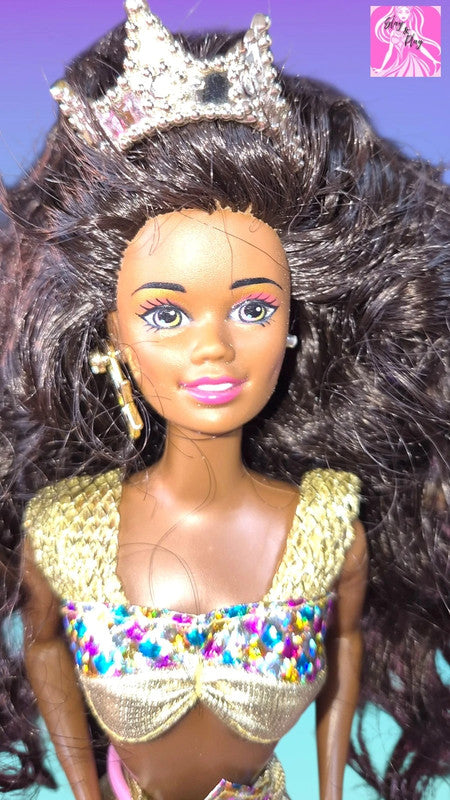 🧜‍♀️✨ 1995 Jewel Hair Mermaid Christie – Re-Rooted Beauty | Underwater Sparkle | Restored 90s Magic ✨🧜‍♀️