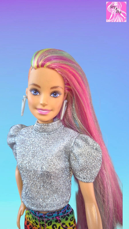 🐆🌈 Leopard Rainbow Hair Barbie | Wild Style & Colour Pop | Fierce Fashion Icon 🌈🐆