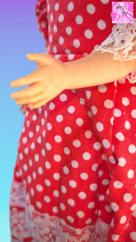 🎨✨ Hand-Painted Vintage Plastic Doll | One-of-a-Kind Artisan Treasure | Unique Collector's Piece ✨🎨