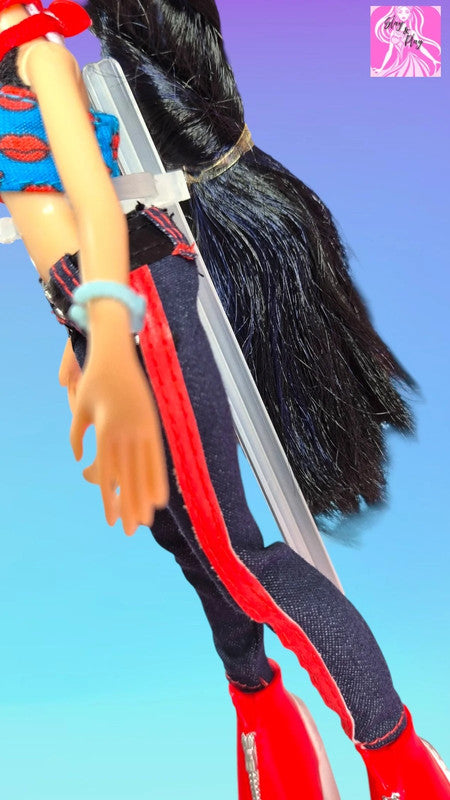 Bratz Doll - Jade in Kiss Print Crop Top & Red Boots