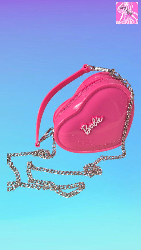 Miniso x Barbie Hot Pink Crossbody Bag - Y2K Barbiecore Chain Bag