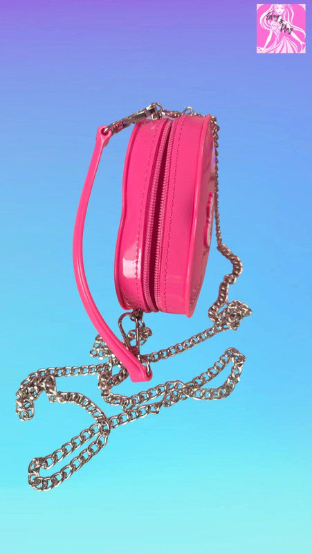 Miniso x Barbie Hot Pink Crossbody Bag - Y2K Barbiecore Chain Bag