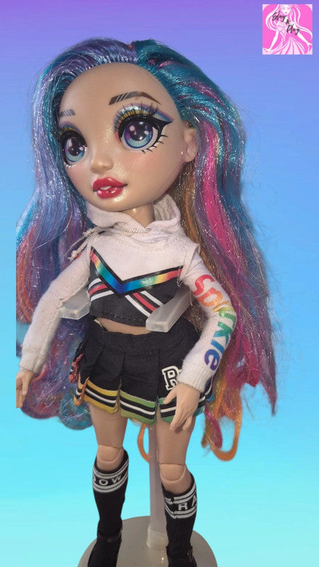 Rainbow High Fashion Doll Amaya Raine 11" Hair Studio Rainbow Glitter Sparkle