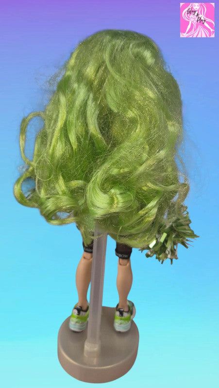 Rainbow High Cheer Fashion Doll Jade Hunter Green Themed With Pom Poms