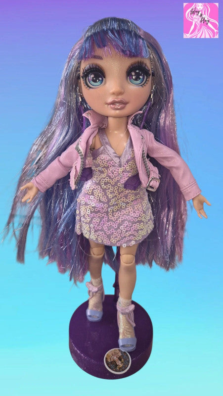 Rainbow High Fashion Doll Violet Willow Series 1 Purple Student Original