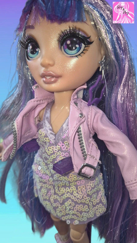 Rainbow High Fashion Doll Violet Willow Series 1 Purple Student Original