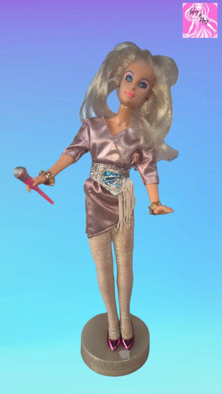 Vintage Jem And The Holograms Doll With Accessories Microphone Belt Shoes