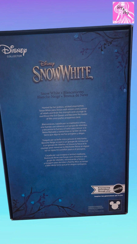Mattel Disney Collector Snow White Live Action Movie Fashion Doll Signature Outfit