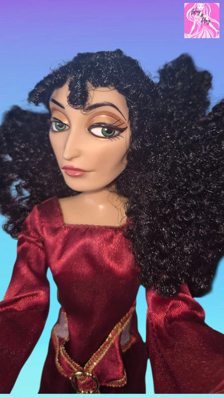 Disney Mother Gothel & Rapunzel 12" Doll Set 1st Edition Played With Condition