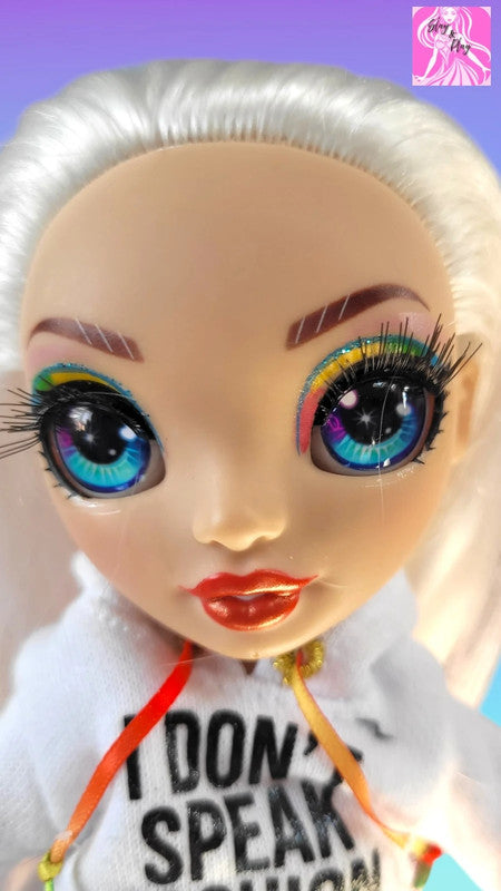 Rainbow High Junior Amaya Raine Doll - Platinum Blonde Beauty - Excellent Condition
