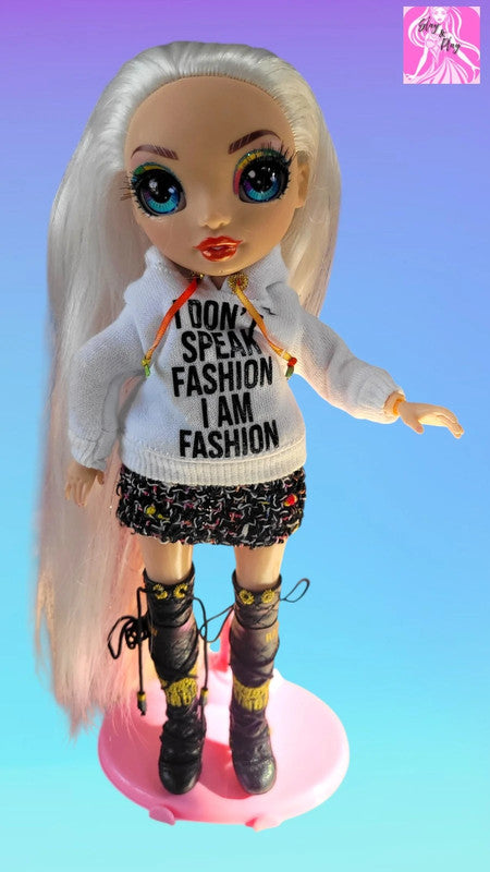 Rainbow High Junior Amaya Raine Doll - Platinum Blonde Beauty - Excellent Condition