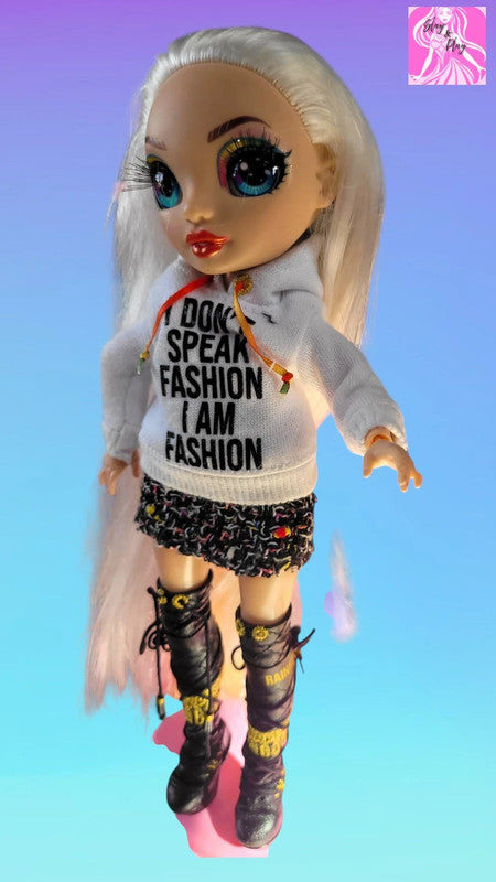 Rainbow High Junior Amaya Raine Doll - Platinum Blonde Beauty - Excellent Condition