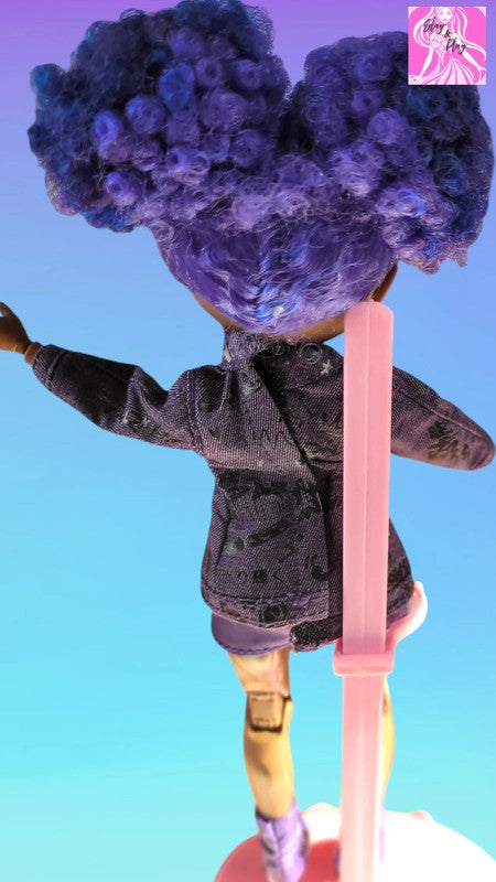 Rainbow High Junior Krystal Bailey Doll - Stunning Purple Curls - Excellent Condition