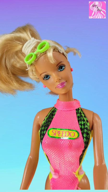 1991 Flip 'N Dive Barbie - Vintage Swimming Champion - Excellent Condition