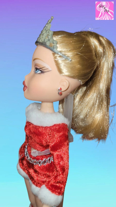 Bratz Cloe Doll Christmas Holiday Red Santa Dress